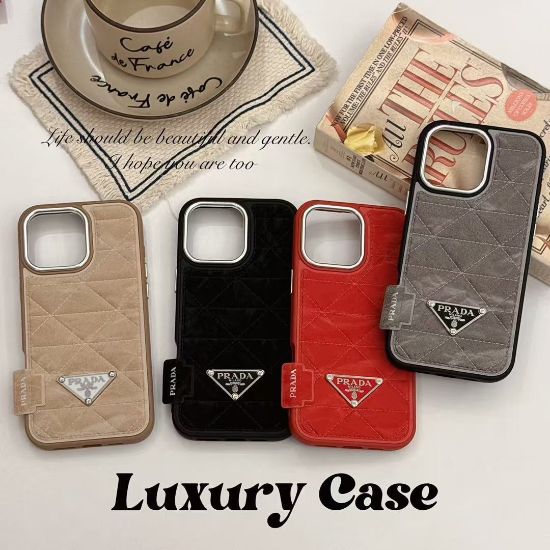 Elegant Prada Phone Case for iPhone 13-18 Pro & Pro Max