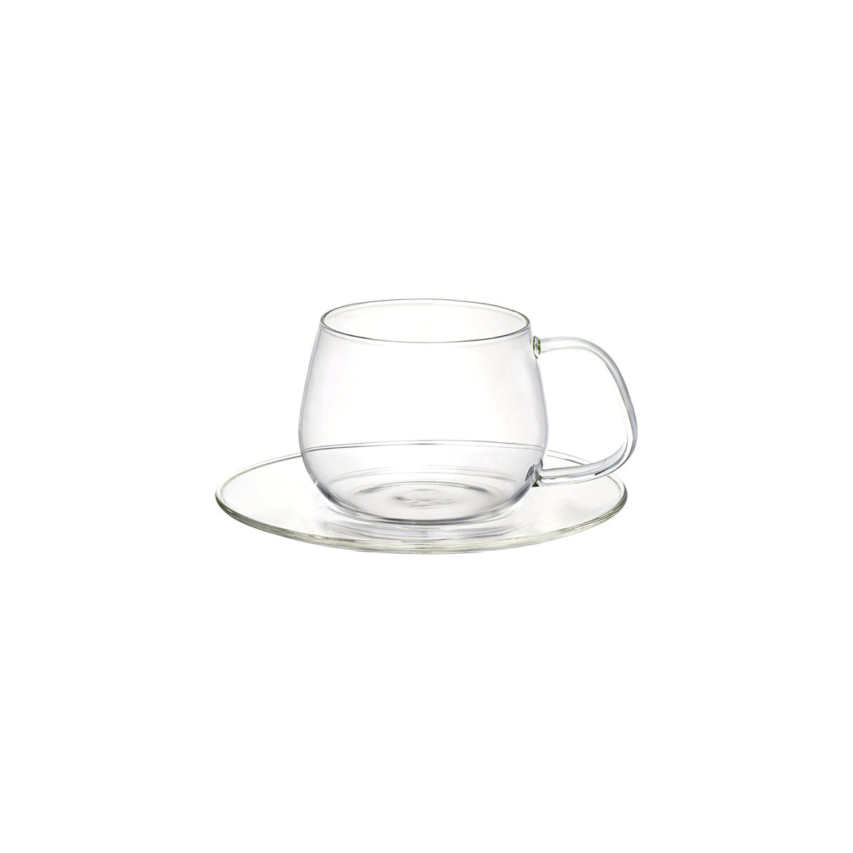 UNITEA cup & saucer 350ml glass