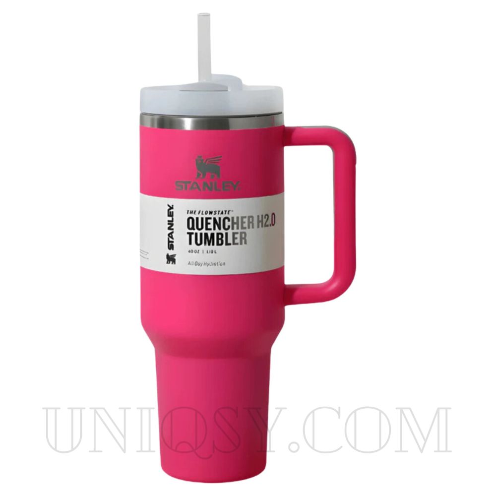 Stanley Tumbler with Handle & Straw Lid - Stainless Steel, Vacuum Insulated, Thermal Iced Travel Mug (40 OZ)