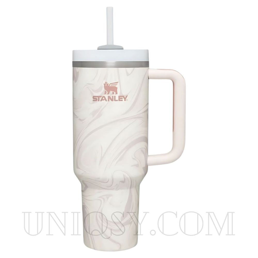 Pink Stanley 40 OZ Quencher Tumbler Cup