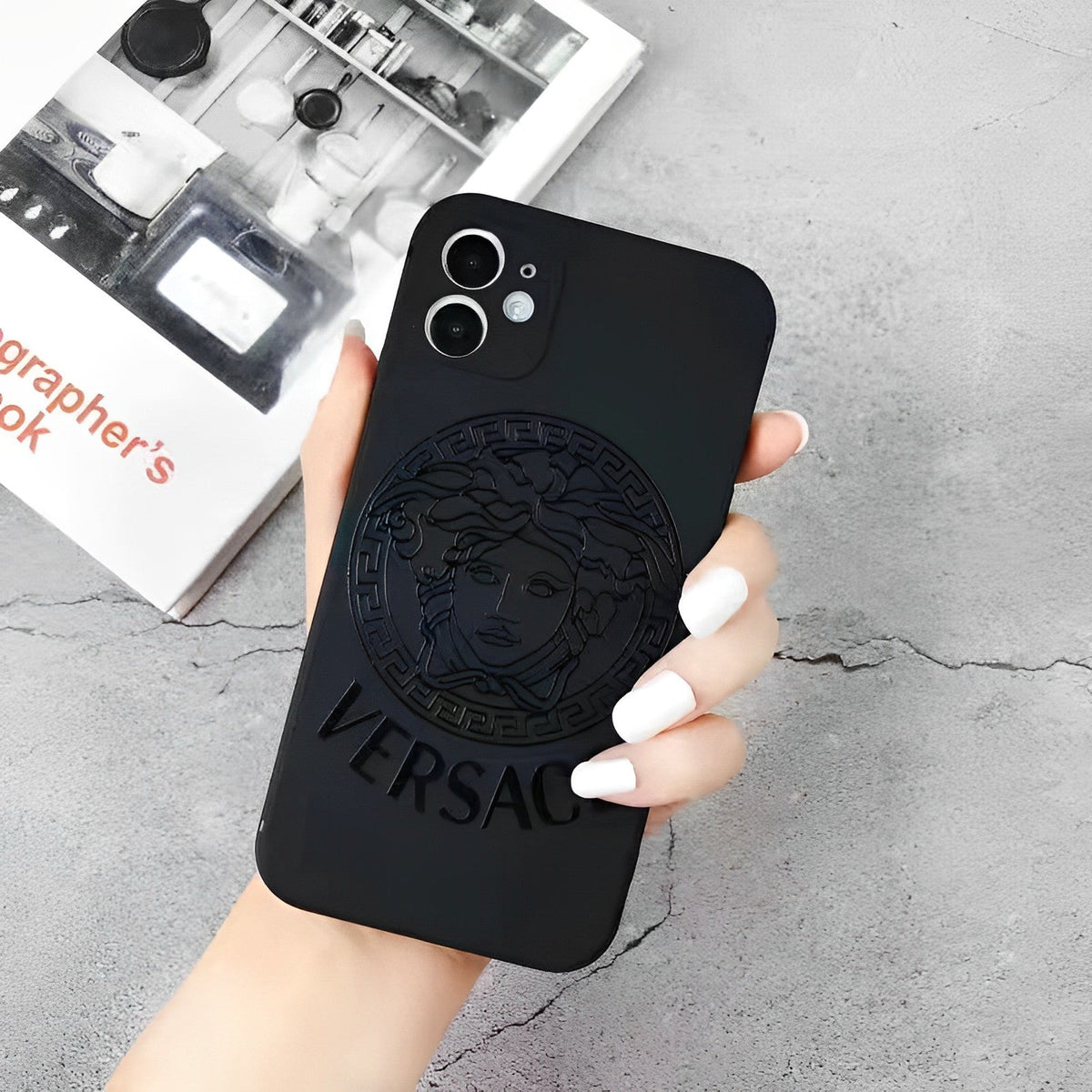 Premium Monogram Leather Case for iPhone 12-18 Pro & Pro Max