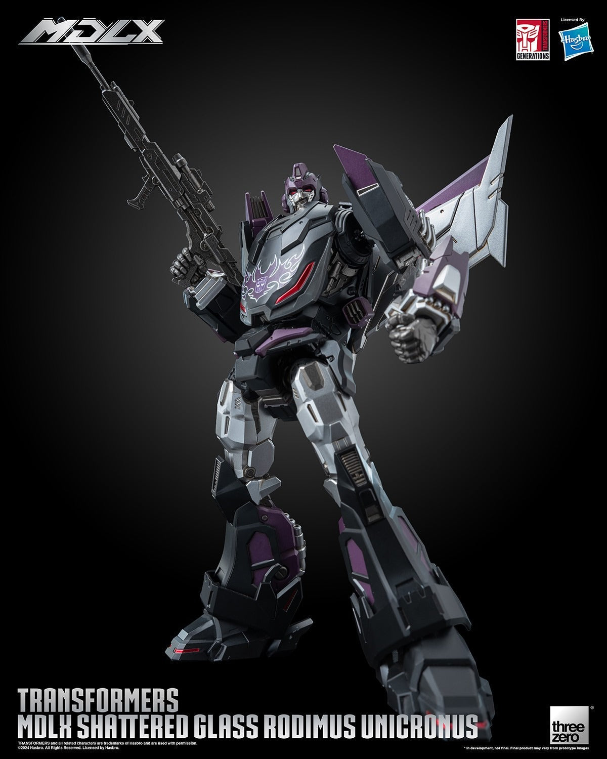 ThreeZero Transformers Shattered Glass Rodimus Unicronus MDLX Action Figure