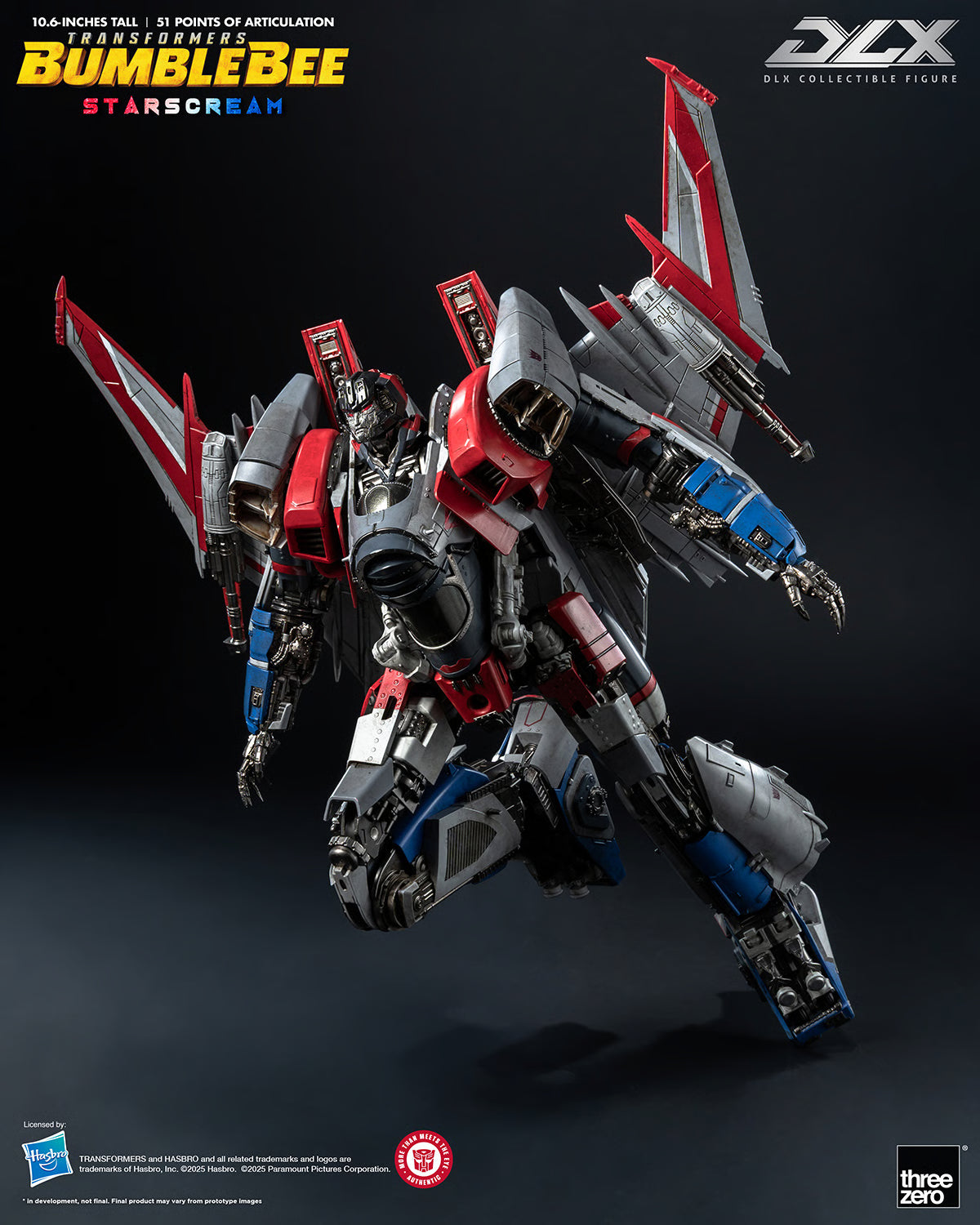 ThreeZero Transformers Bumblebee Movie Starscream DLX Scale Figure