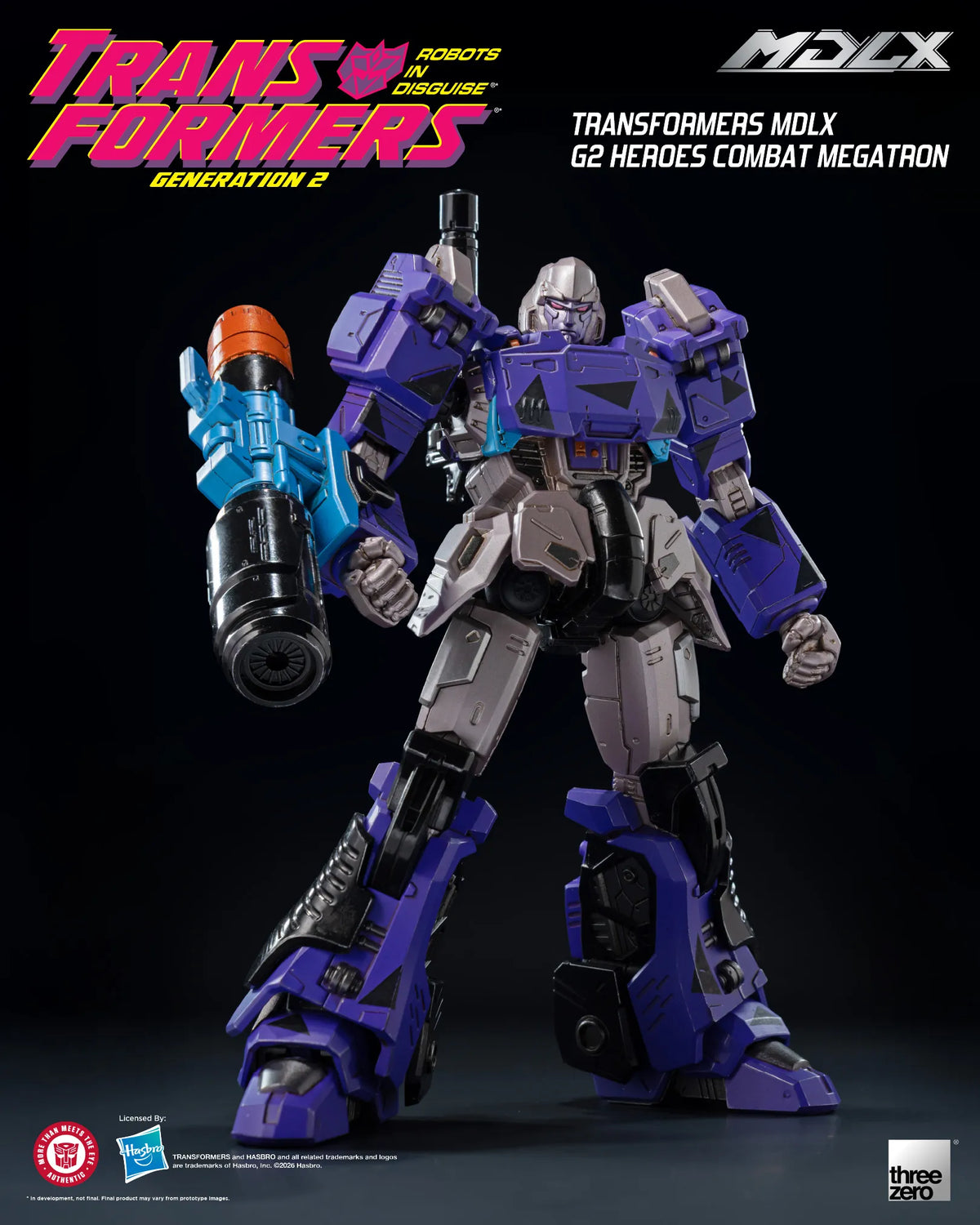 SDCC 2026 ThreeZero Transformers G2 Heroes Combat Megatron MDLX Action Figure Exclusive