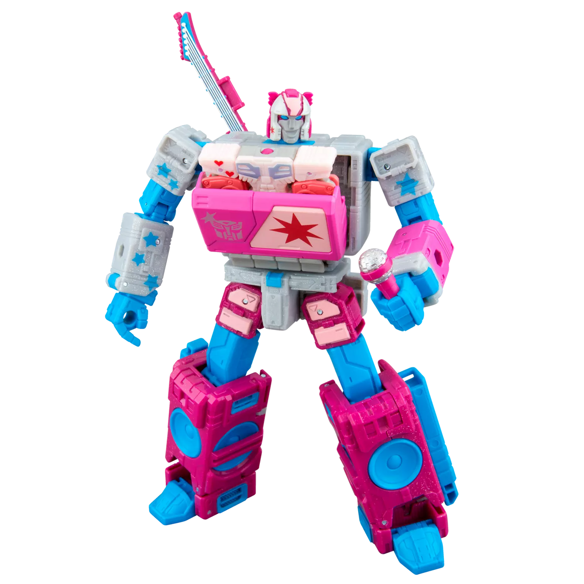 SDCC 2026 Transformers Jem and the Holograms Autobot Blaster & KP Glit, KP Sundor, and KP Rosanna Action Figure Exclusive