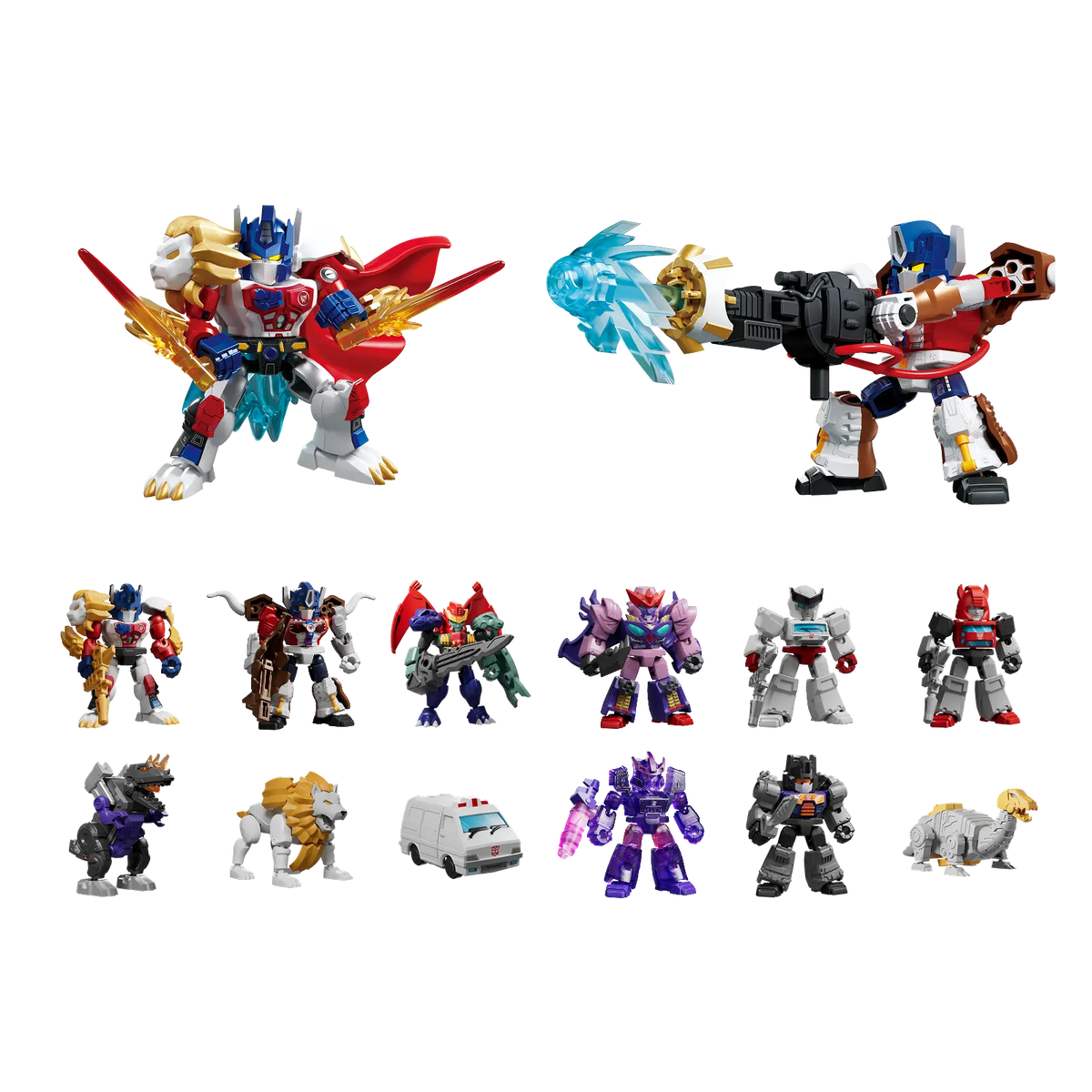 Blokees Transformers Model Kits Defender Version #07 Power of the Beast Mystery Box Trading Figure Set of 12