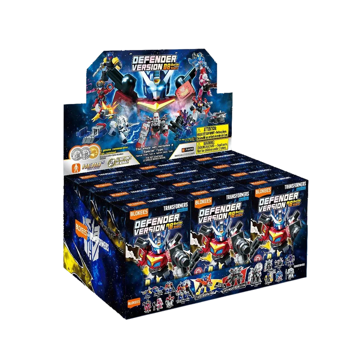 Blokees Transformers Model Kits Defender Version #08 Battle Stars Mystery Box Trading Figure Set of 12