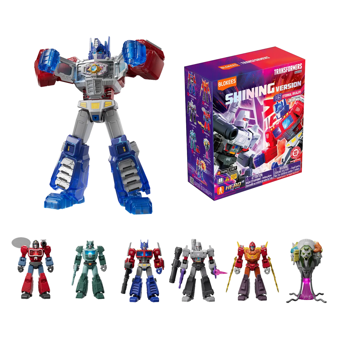Blokees Transformers Model Kits Shining Version #05 Eternal Rivalry Box Trading Figure Set of 6