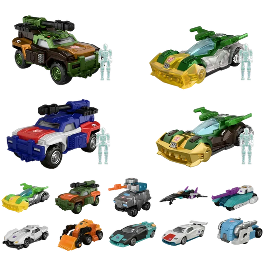 Blokees Transformers Model Kits Blokees Wheels C02 Wreck N Rule Box Trading Figure Set of 12