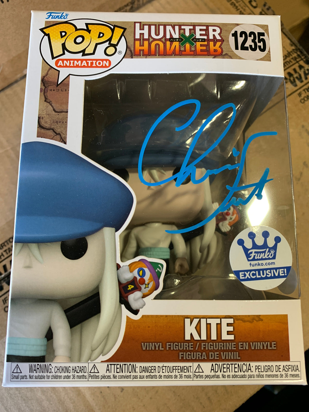 *SIGNED JSA* Funko Pop! Animation: Hunter X Hunter- Kite (Funko Shop) #1235