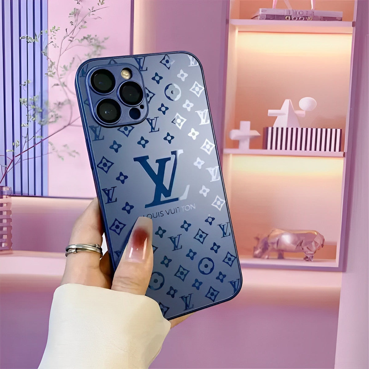 Luxury Frosted Matte Phone Case with Metal Emblem for iPhone 12-18 Pro & Pro Max