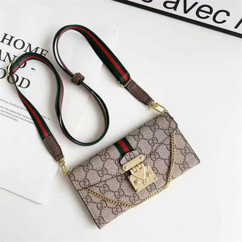 Monogram LV Luxurious Phone Case With Strap For iPhone 12-18 Pro & Pro Max