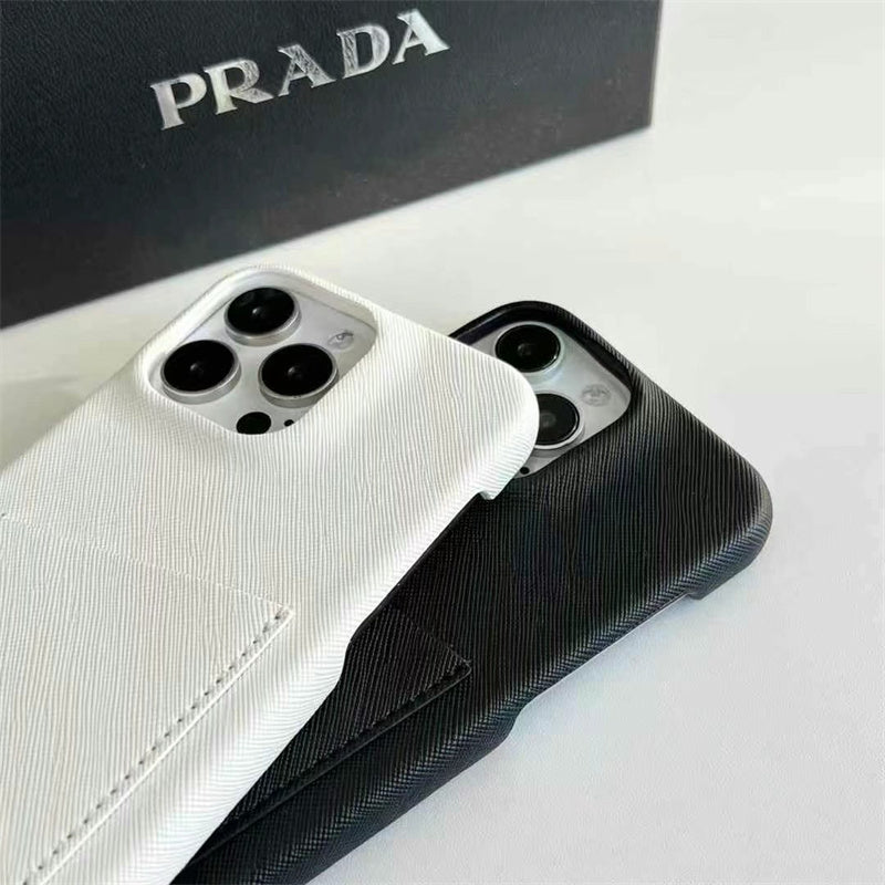 Luxury Prada Phone Case for iPhone 13-18 Pro & Pro Max
