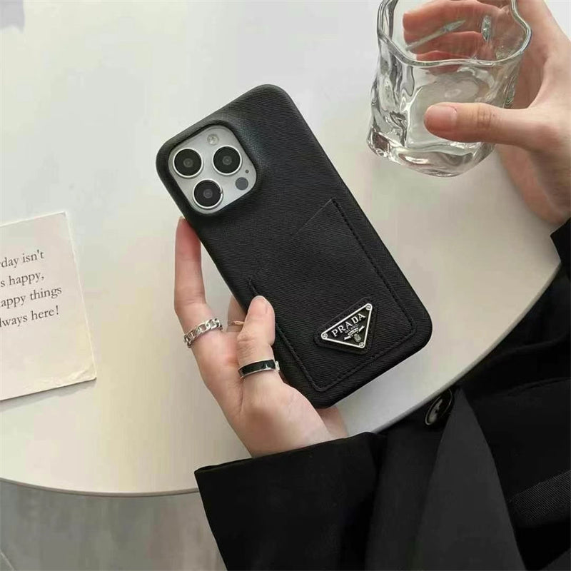 Luxury Prada Phone Case for iPhone 13-18 Pro & Pro Max