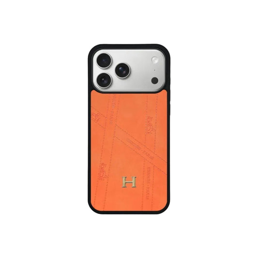 HRM Leather Minimalist Case with Contrast Border