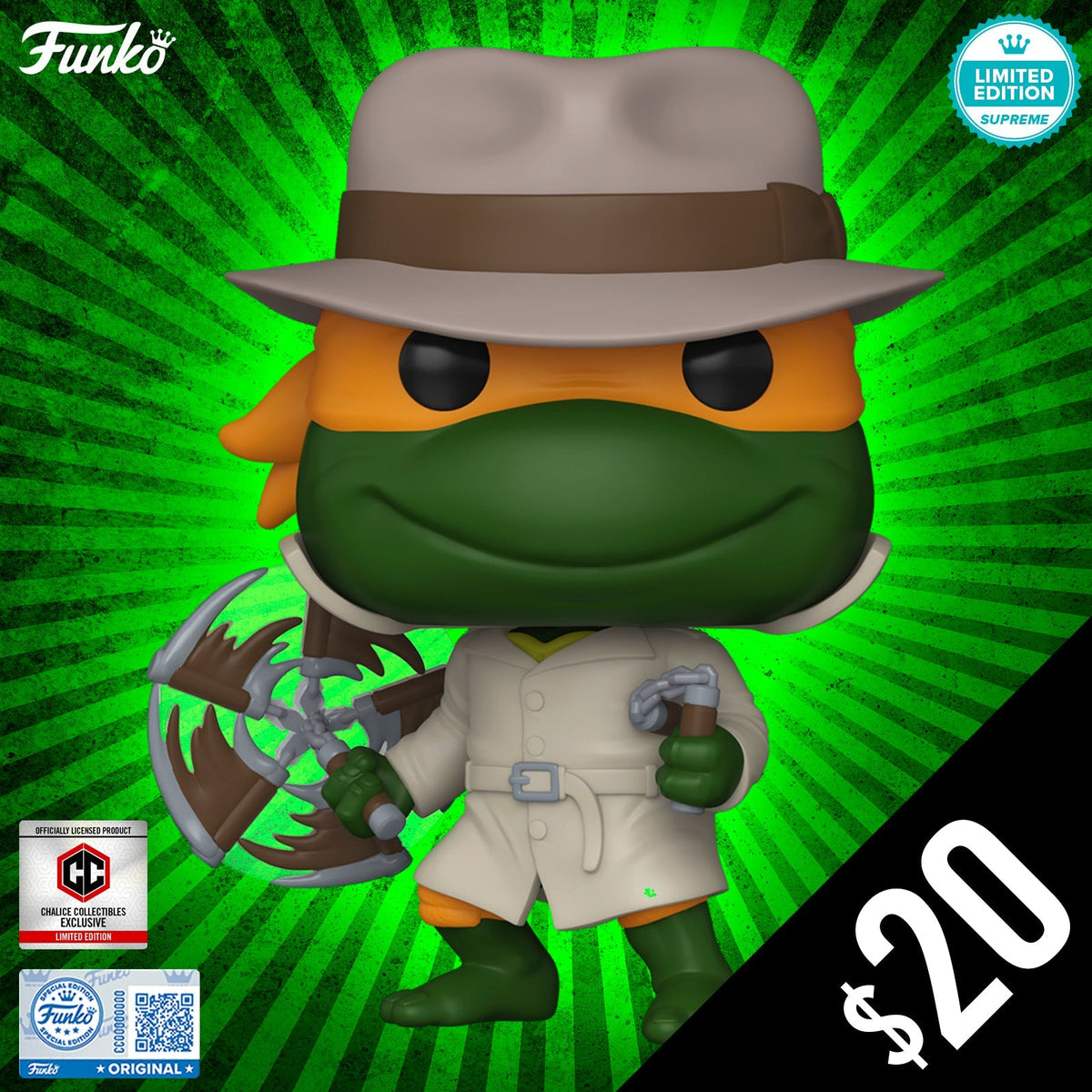 Funko Pop! Chalice Exclusive:TMNT: Michelangelo #1749 (LE9500)