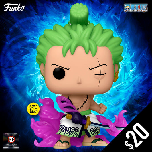 Funko Pop! Chalice Collectibles Exclusive: One Piece - ZORO (ENMA) (GITD) #1288