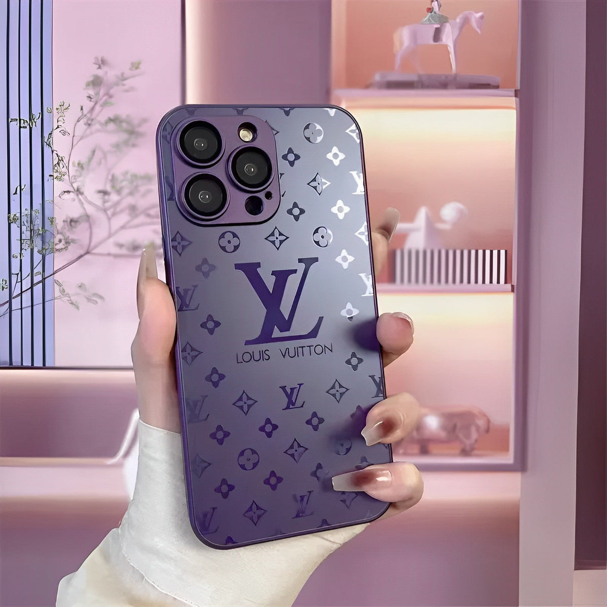 Luxury Frosted Matte Phone Case with Metal Emblem for iPhone 12-18 Pro & Pro Max