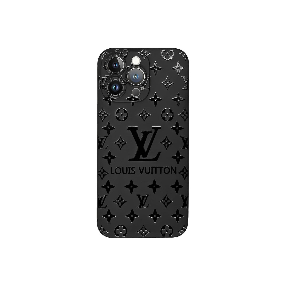 Premium Monogram Leather Case for iPhone 12-18 Pro & Pro Max