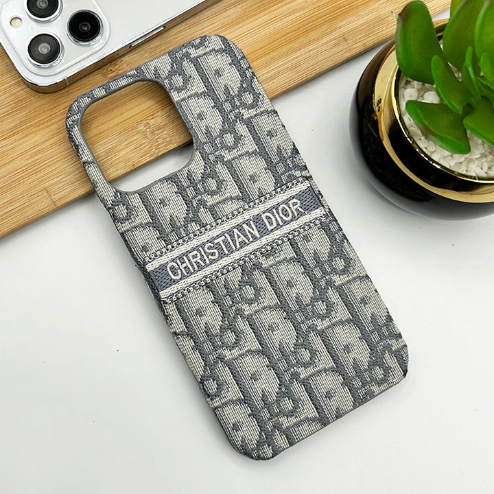 Luxury Brand Vertical Belt Stitched Case Cover for iPhone 12-18 Pro & Pro Max