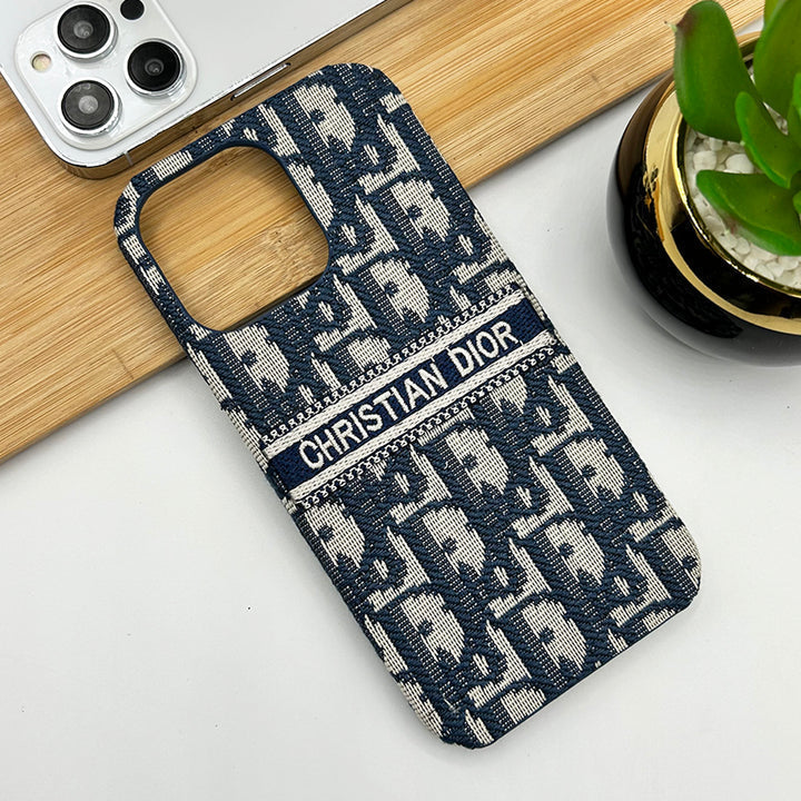 Luxury Brand Vertical Belt Stitched Case Cover for iPhone 12-18 Pro & Pro Max